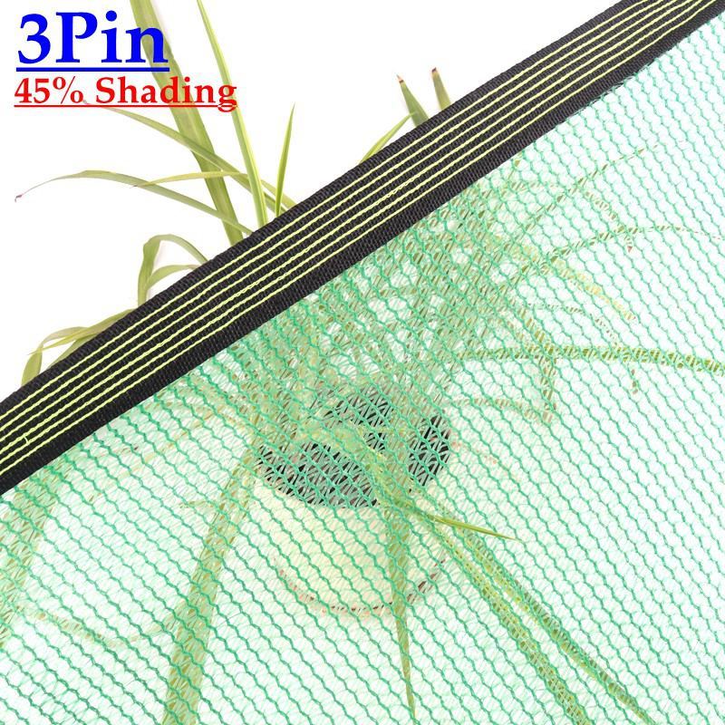 3~12Pin Zelená Anti UV HDPE Stínící síť Venkovní Altán Střešní Stínící síť Skleník Zahradní Rostliny Bazén Stínící síť