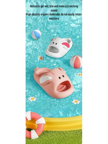 EVA Non-Slip Cartoon Slippers for Little Girls - Soft Sole, Cute Indoor Summer Sandals, Parent-Child Matching