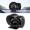 Digital Head‑Up Displayer Head Up Display OBD2+GPS Smart Gauge Car HUD Speedometer Turbo RPM Alarm for Car Truck Speed Warning