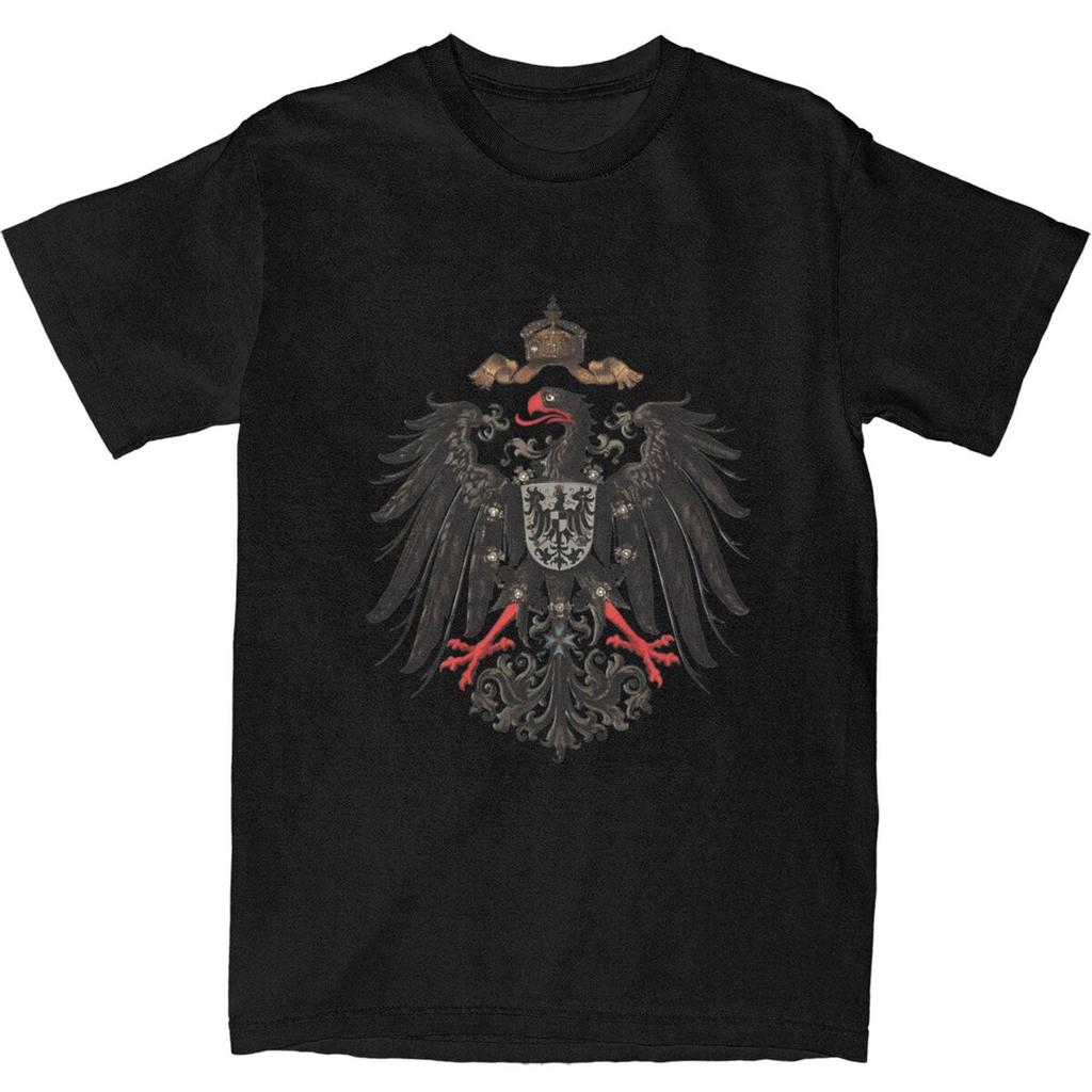 Deutsches Kaiserreich Reichsadler T-Shirt Herren Streetwear Baumwoll-T-Shirts Sommer O-Ausschnitt Hip-Hop Tees Günstige Übergrößen Tops