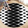 Tappeto per area illusione visiva geometrica astratta 3D Tappeto grande, rotondo per soggiorno, camera da letto, divano, decorazione, tappetino antiscivolo
