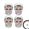 Skull Tire Valve Caps, Skull Valve Stem Caps - 4 Pcs of Vista Car