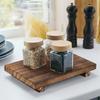 Home Decor Wooden Wood Tray Retro Hands Soap Holde Storage Holder Tray Minimalist Decorative Pedestal Stand Vanity