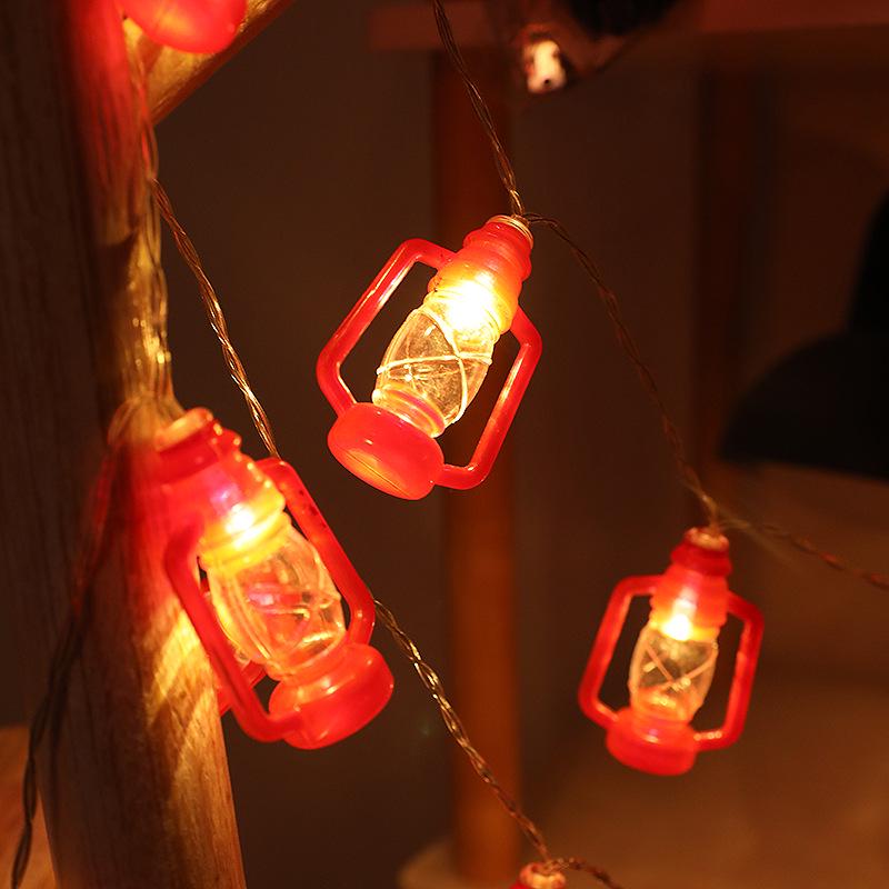 Festive LED Retro Lantern String Lights for Halloween and Spring Lantern Festival Décor