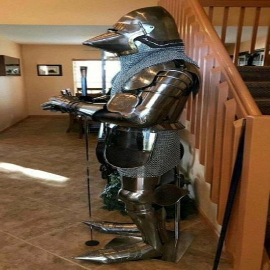 Medieval Pig Face Armour Suit Gothic Armour Suit Medieval Knight Templar Armour Knight Crusader Wearable Suit for Halloween Gift