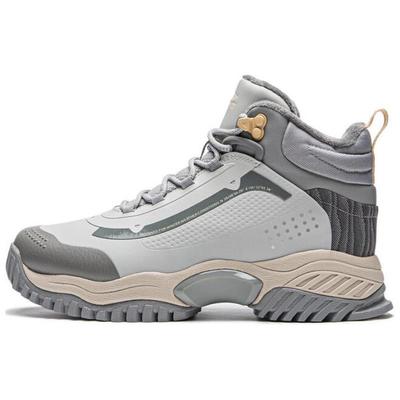 Li Ning Slip Resistant Thermal High Top Casual Shoes Women's Gray AGLU092-1