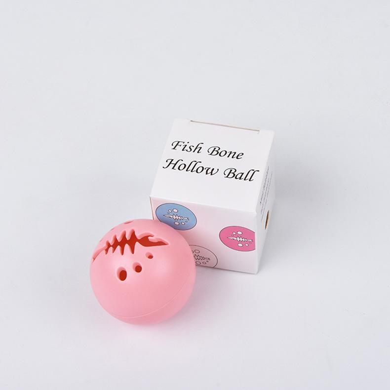 Pet Toy Glitter Ball Bell Catnip Fish Bone Ball