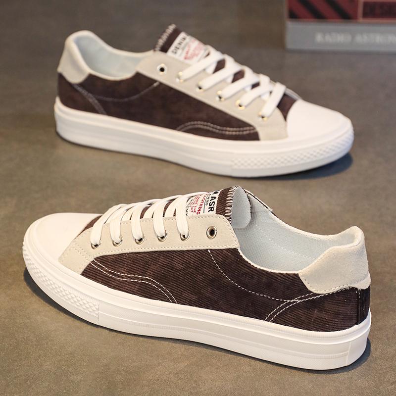 

Fashion Shoes Man New Platform Canvas Breathable Fashion Board Shoes Anti Slip Outdoor Sneakers Lace Up Casual Shoes Zapatillas Hombre 44 коричневый