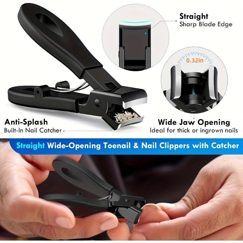 Xiaomi Portable Ultra Sharp Nail Clippers Stainless Steel Wide Jaw Opening Anti Splash Toe Fingernail Trimmers For Woman And Man Gifts