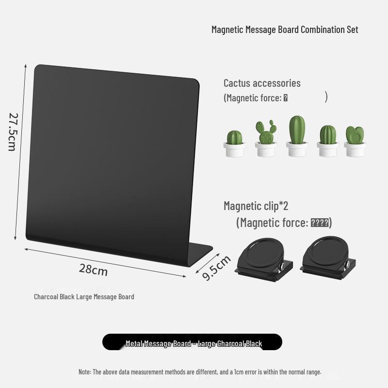 Magnetic Desktop Blackboard Memo Board - Erasable & Free-Standing for Office Use
