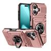 Fit iPhone 17 Phone Card Case,Tough Kickstand Shockproof Wallet Case with Card Holder for iPhone 17 6.3 Inch Phone Cover