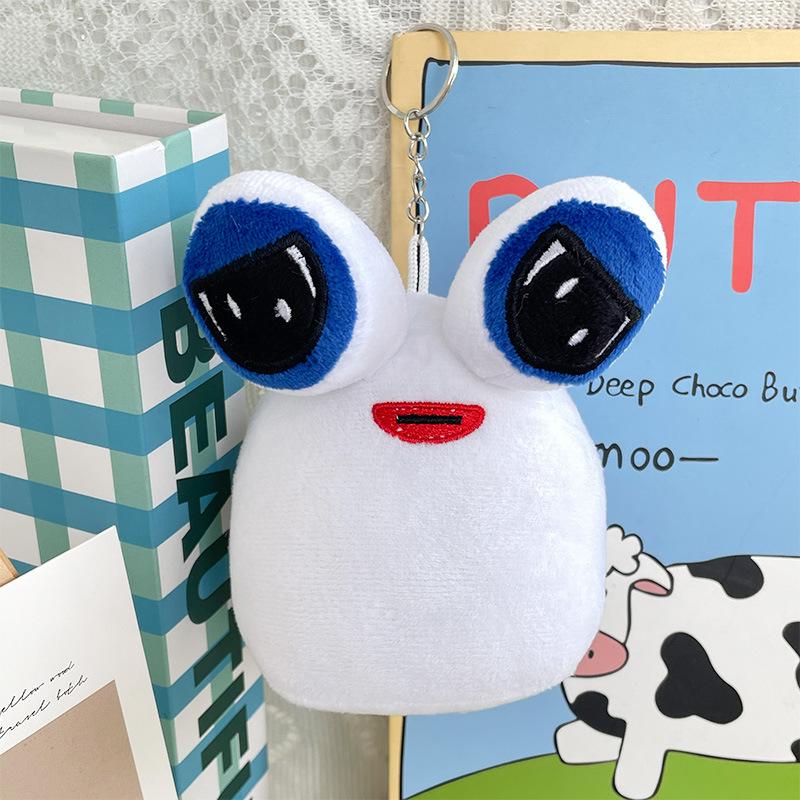 

Ugly Cute Big-eyed Alien Pendant Doll Funny Doll Hanging Decoration Creative Style Plush Keychain approx. 13cm