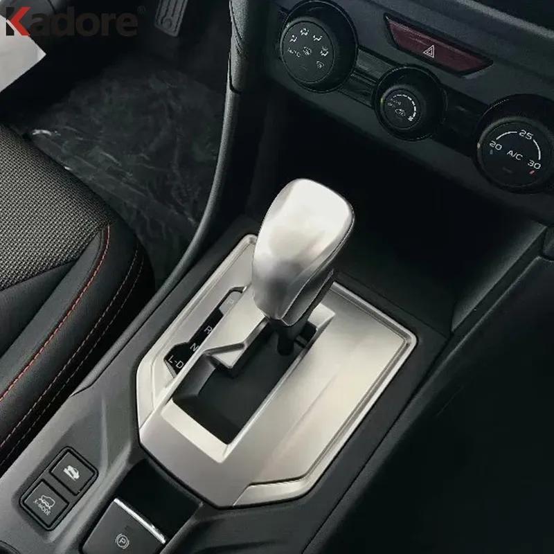 Car Gear Shift Knob Head Cover Trim For Subaru XV Crosstrek SUV 2018      Carbon Fiber Interior Accessories
