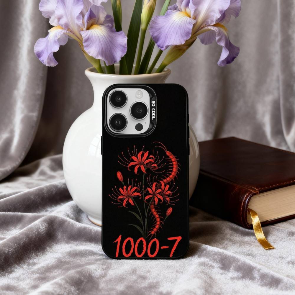 G-Ghoul R-Rote Spinnenlilie Tokio Handyhülle Für iPhone17,16,15,14,13,12,11 Plus,Pro Max Candy Silberbeschichtet Innenabdeckung