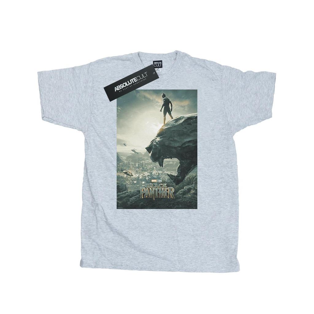 Marvel Mens Black Panther Poster T-Shirt