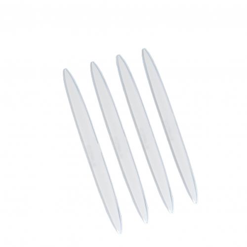 

4 шт. Защитная накладка на дверь автомобиля, черный, белый, цвет, защитный уголок для автомобильного края, защитная наклейка на бампер, аксессуар для защиты двери автомобиля чистый