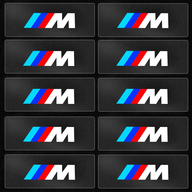 5/10pcs Car Interior Sticker Central Control Decals Emblem Badge Car Styling For BMW F30 F10 E90 F20 E46 E60 E70 E39 E36 E87 E92