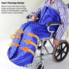 Windproof Heat Wheelchair Blanket Leg Blanket, Winter Wheelchairs Slip Bag Foot Bag Adults, Thickened Plush Knee Blanket for Wheelchair Users
