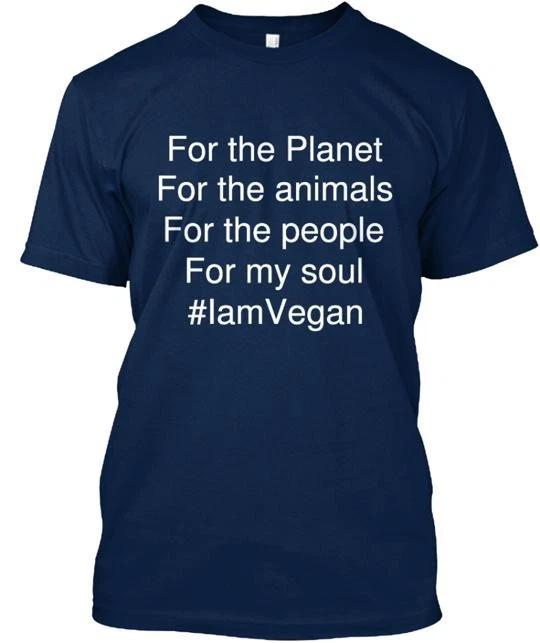 #IamVegan for World Vegans. TTshirt Made in the USA Size S to 5XL 2XL