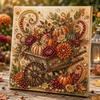1 Set Kit Pittura Perle Tema Autunnale Creativo Kit Pittura Diamante Kit Arte Diamante Scintillante Kit Pittura Perle Fai da Te Regalo del Ringraziamento