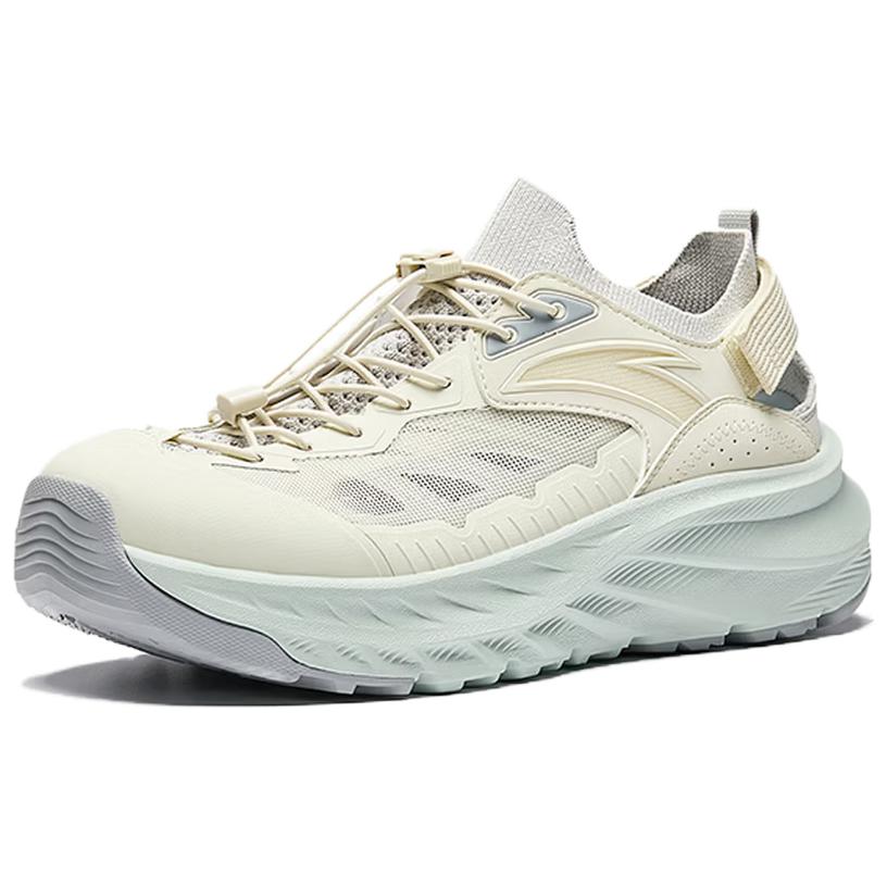 Anta Explore Fabric Synthetic Leather Comfortable Spliced Gradient Non-Slip Breathable Shock Absorbing Creek Shoes Men Shoes Gray Blue 912626602-4