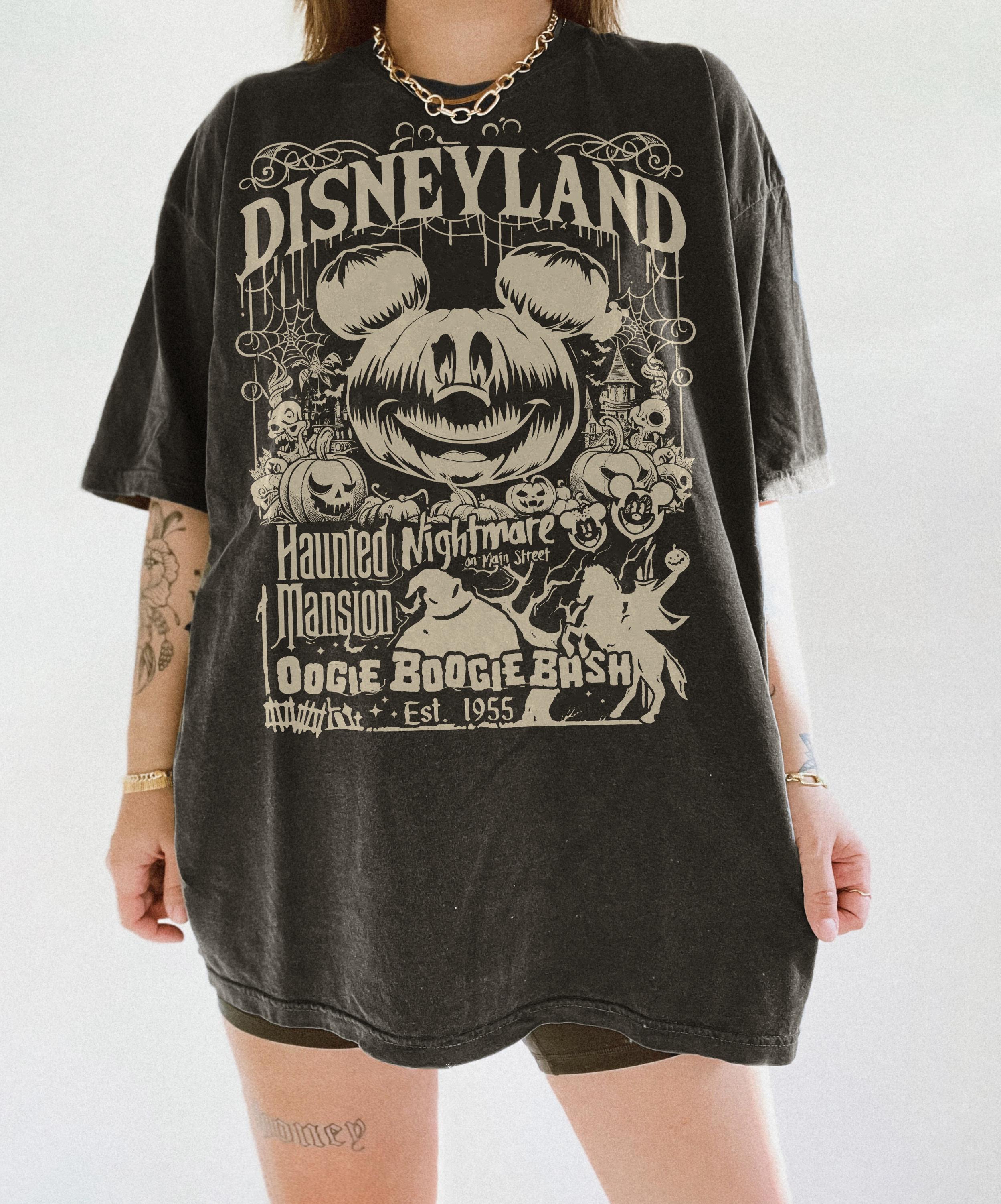 Retro  land Est1955 Halloween Shirt Oogie Boogie Bash Shirt Nightmare on Main Street Shirt   Halloween Shirt S