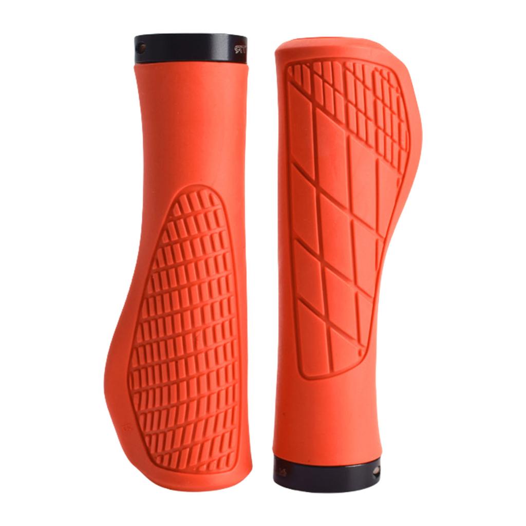 Mountain Bike Handlebar Grips with Aluminium Locks Single Locks On Bicycles Handlebar Grip Nonslip Cycling Handle Grips