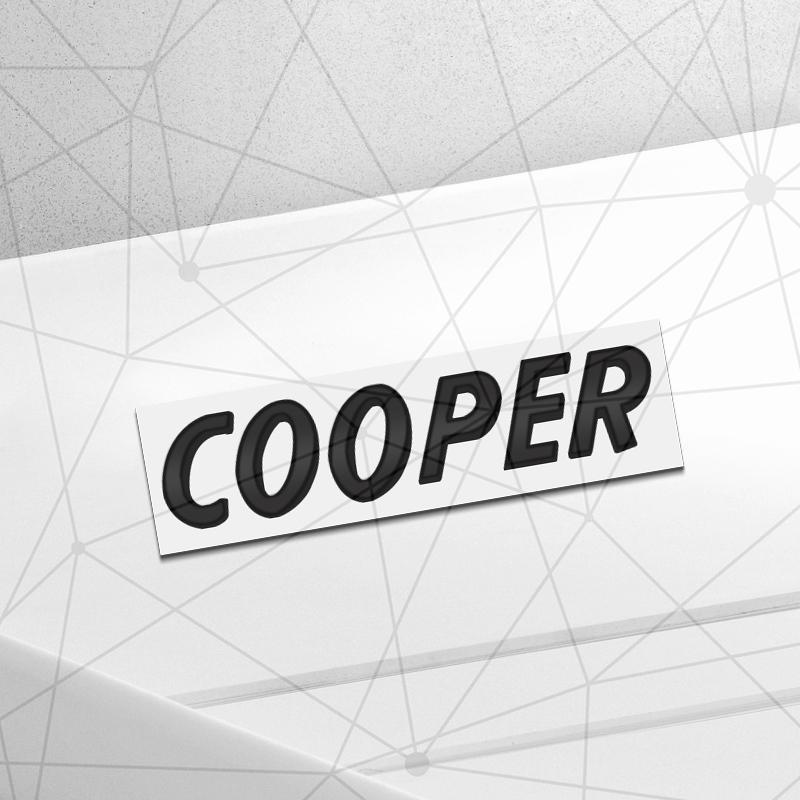 3D Auto Metal Cooper S SD Badge Car Rear Trunk Emblem Sticker LOGO Decor For Cooper ONE Clubman Paceman JCW R56 R58 R59 F60