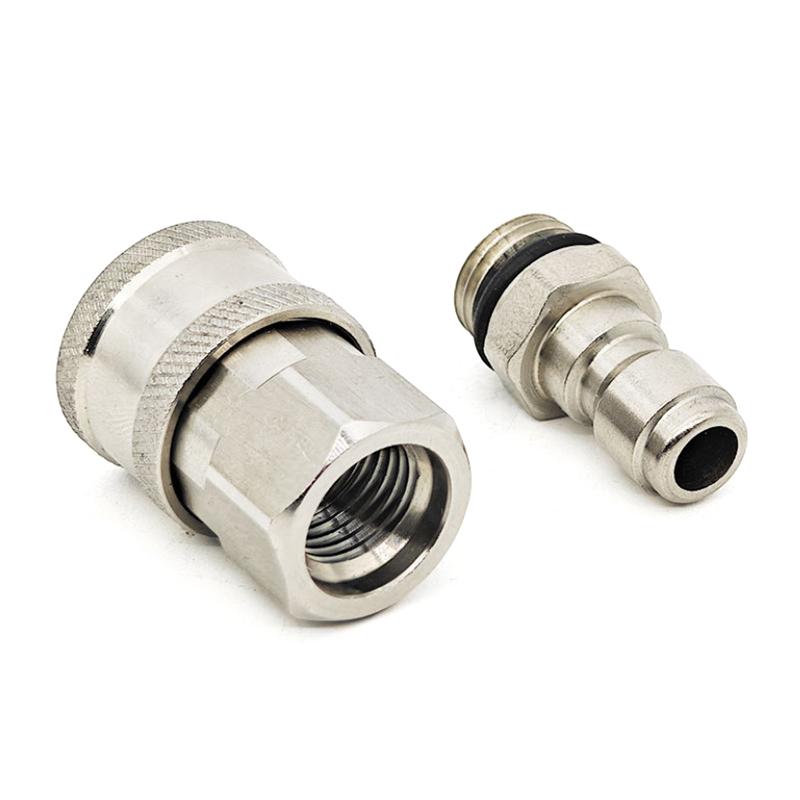 מתאם לחץ גבוה 3/8 חיבור מהיר סט צינור מחבר מהיר עבור Karcher אקדח מים מפרק המרה נגד פיתול