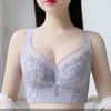 Thin Lingerie for Women with Adjustable Upper Support Anti Sagging Gathered Breasts Soft Steel Ring Bra