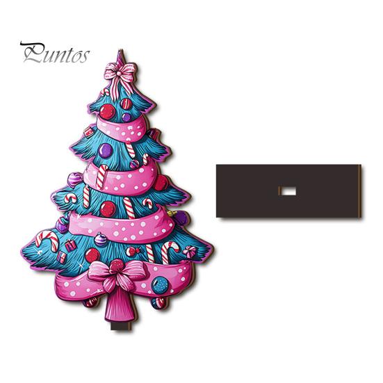 Stable Base Christmas Decor 2D Wooden Tabletop Ornaments, Xmas Tree Santa Lightweight Trees Snowman Sign with Stand, Holiday Party Decorations Favors