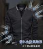 KEFITEVD Lightweight Pilot Baseball Plus Business Size XL Men's Jacket, Autumn/Winter Jacket, Sizes, Lightweight, Windproof, Jacket, Black,