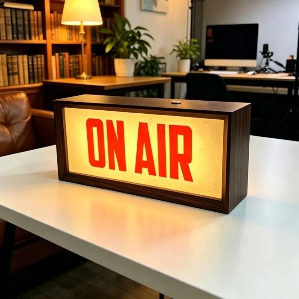 Schreibtischhalterung ON AIR Schild Sendung Sendung On Air Box Licht Heimstudio