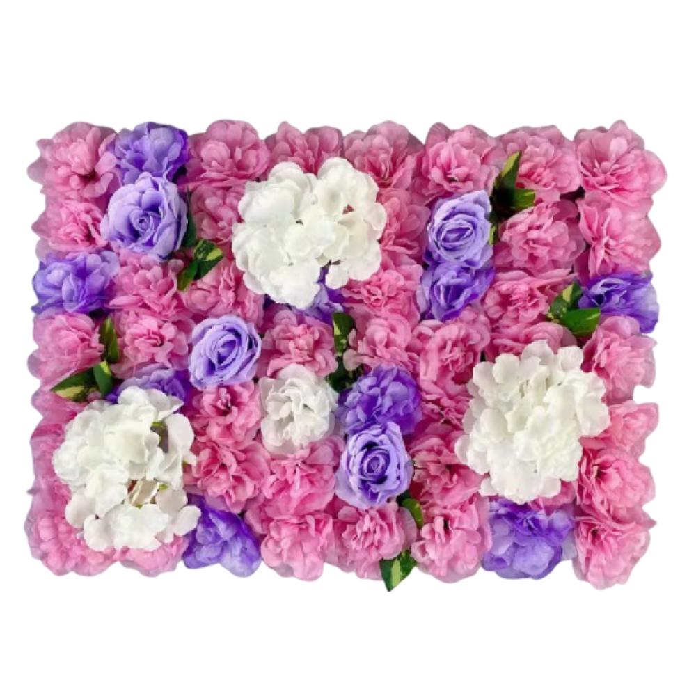 60X40cm Artificial Flower Wall Panels Handmade Silk Rose Flower Wall  Home Decor