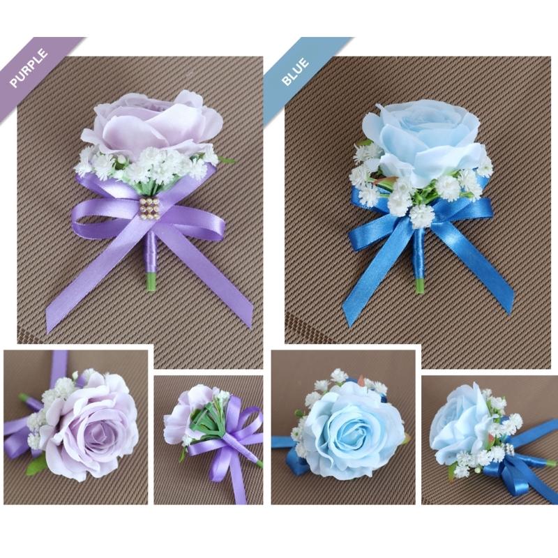 6 Stück Realistischer Seidenblumen-Anstecker Hohe Simulation Seidenrosen-Ansteckblume für Bühnenauftritte und Hochzeitsfeiern
