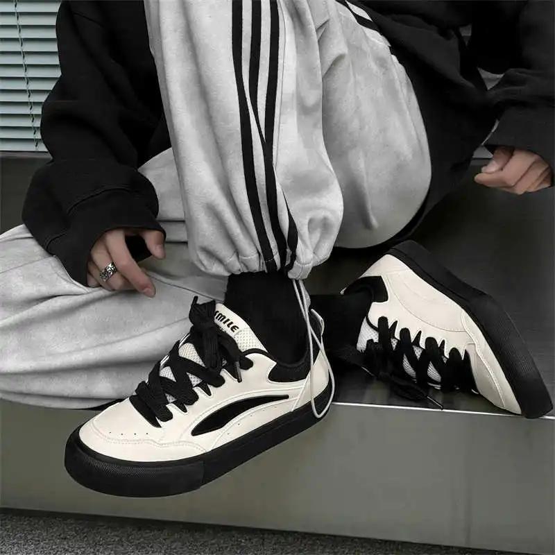 Plataform Plateforme Size 46 Sneakers Men Casual New Shoes Super Cozy Sports Loafers Branded Products Vietnam Super Cozy