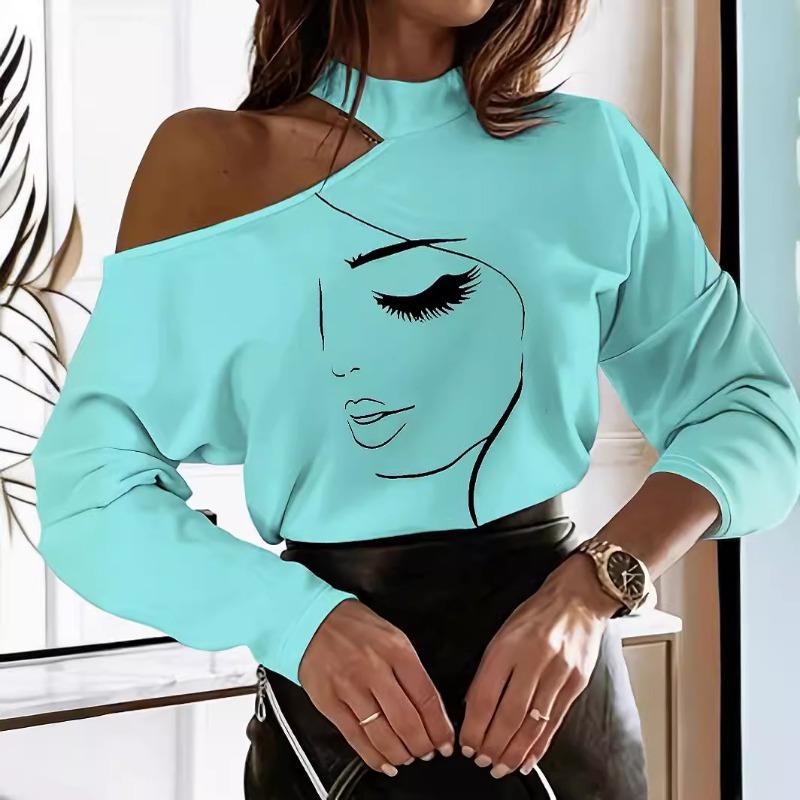 YYFS Women's Fashion Casual Spring Autumn Long Sleeve Half Turtleneck Blouses & Shirts