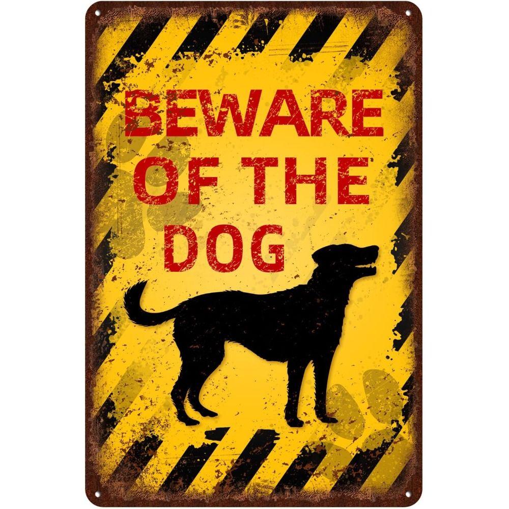 Beware of Animal Silhouette Aluminum Signs Metal Warning Plates