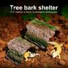 Gecko Terrarium Zubehör Reptilien Versteck Höhle, Baumstamm Eidechse Realistische Bogenhöhle Rindenversteck für Spinnen Schildkröten Terrarium Dekoration