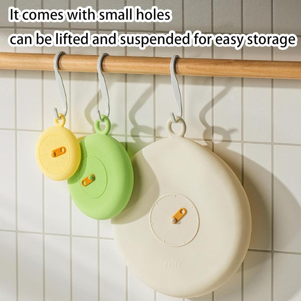 Universal reusable silicone stretch seal cover, food and fruit leftovers preservation cover, high temperature resistant microwave oven heating, soft,