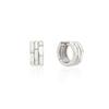 hyeres-lor Triple Silver (W) Cutout One-Touch Earrings HL3E49300W9XXX