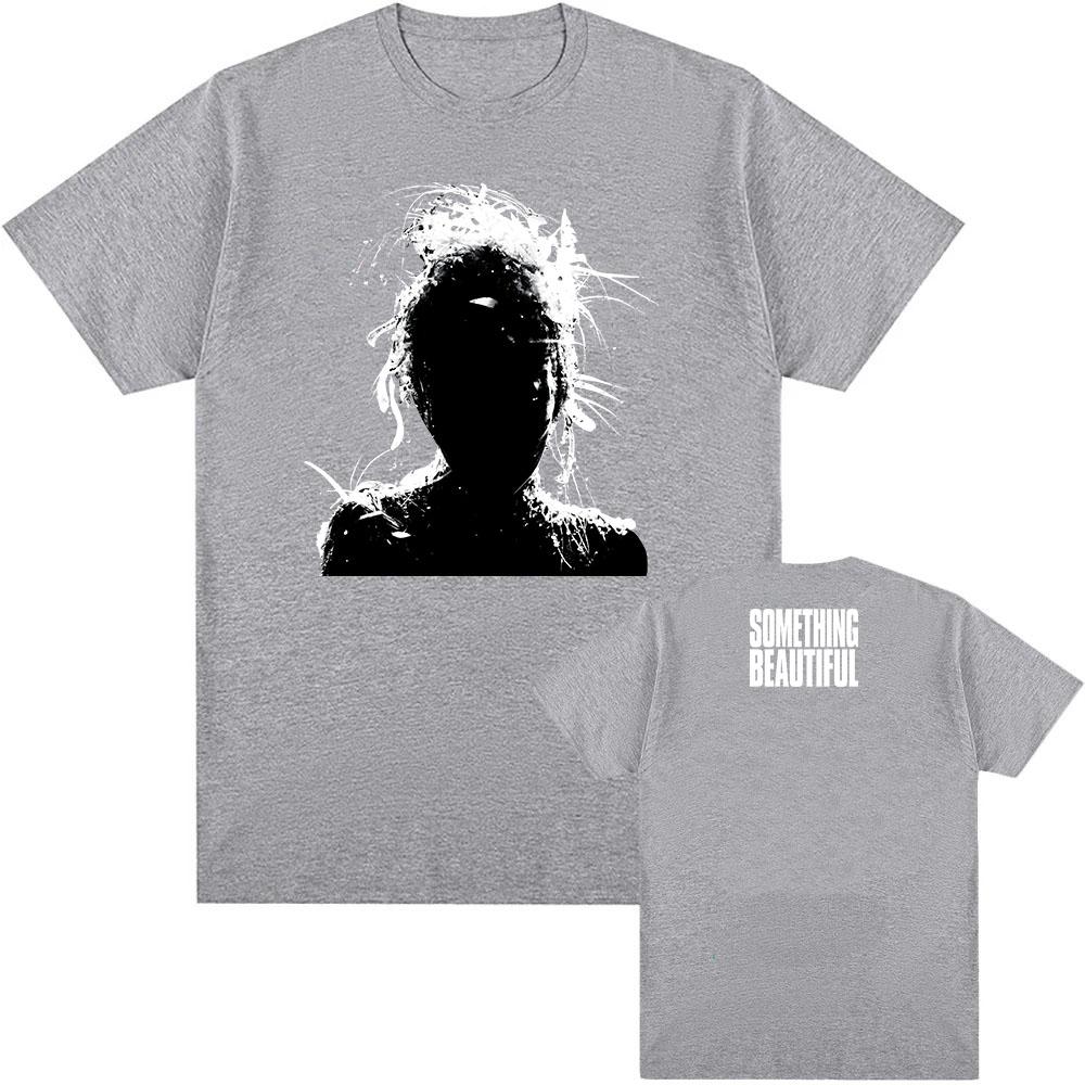 Miley Cyrus Something Beautiful Album T-shirt Cotton Summer Short Sleeve Tshirts for Men Unisex Streetwear Singer Graphic Tees