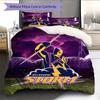 Biancheria da letto con motivo Melbourne Storm Decorazione per la casa Regalo di compleanno e festività (1 * copripiumino + 2 * federa, senza nucleo)