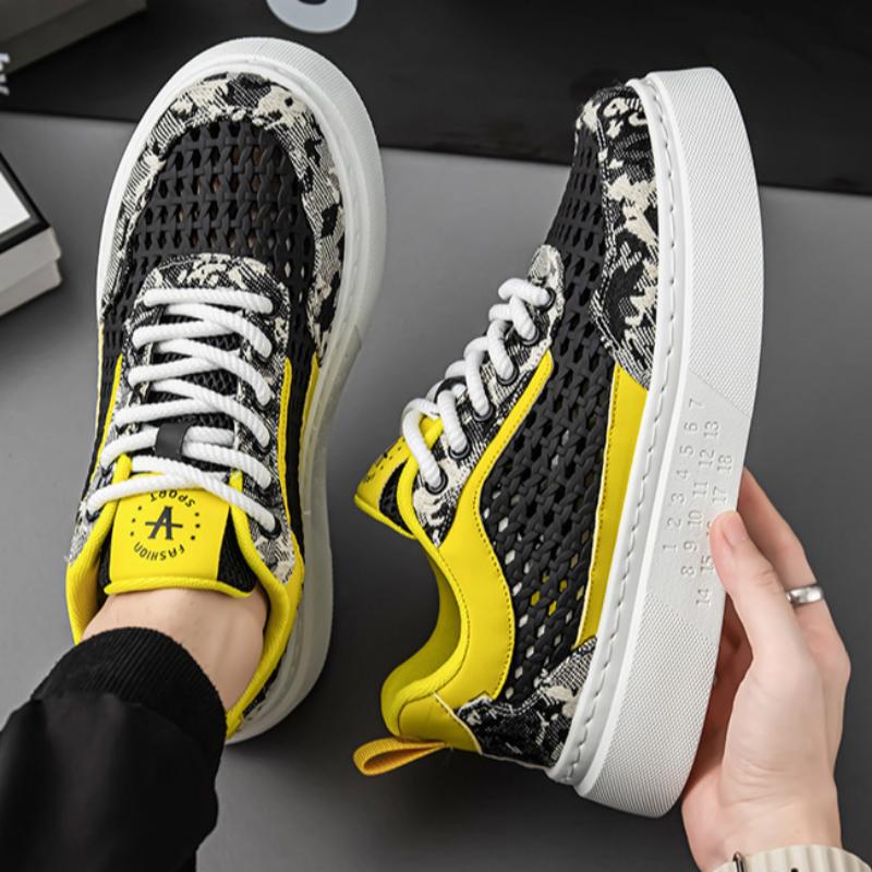 Men's Summer Breathable Mesh Thick-soled Sneakers Comfortable and Versatile Sports Casual Shoes