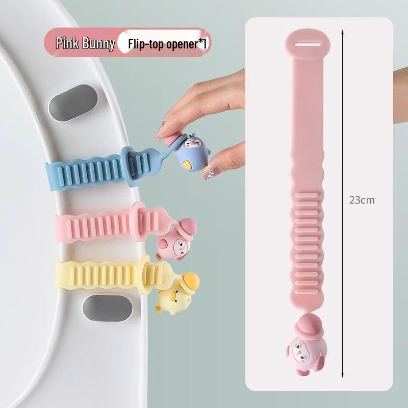 

Креативный мультяшный подъемник крышки унитаза: Ручка сиденья с откидной крышкой, защищающая от грязи