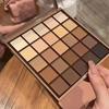 Palette d'ombres à paupières 25 couleurs - Tons neutres gris et bruns terreux, teintes style café et chocolat, Créant une polyvalente