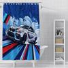 Shower Luxury Sports Car Logo Curtain Waterproof Polyester Fabric Paint Colorful Bath Curtains Home Bathroom Decor With Hook