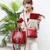 Niche Design Women's Bag Four Piece Set Women's Handbag Bucket Bag Fashionable Shoulder Bag Crossbody Bag Women's Wallet Card Bag