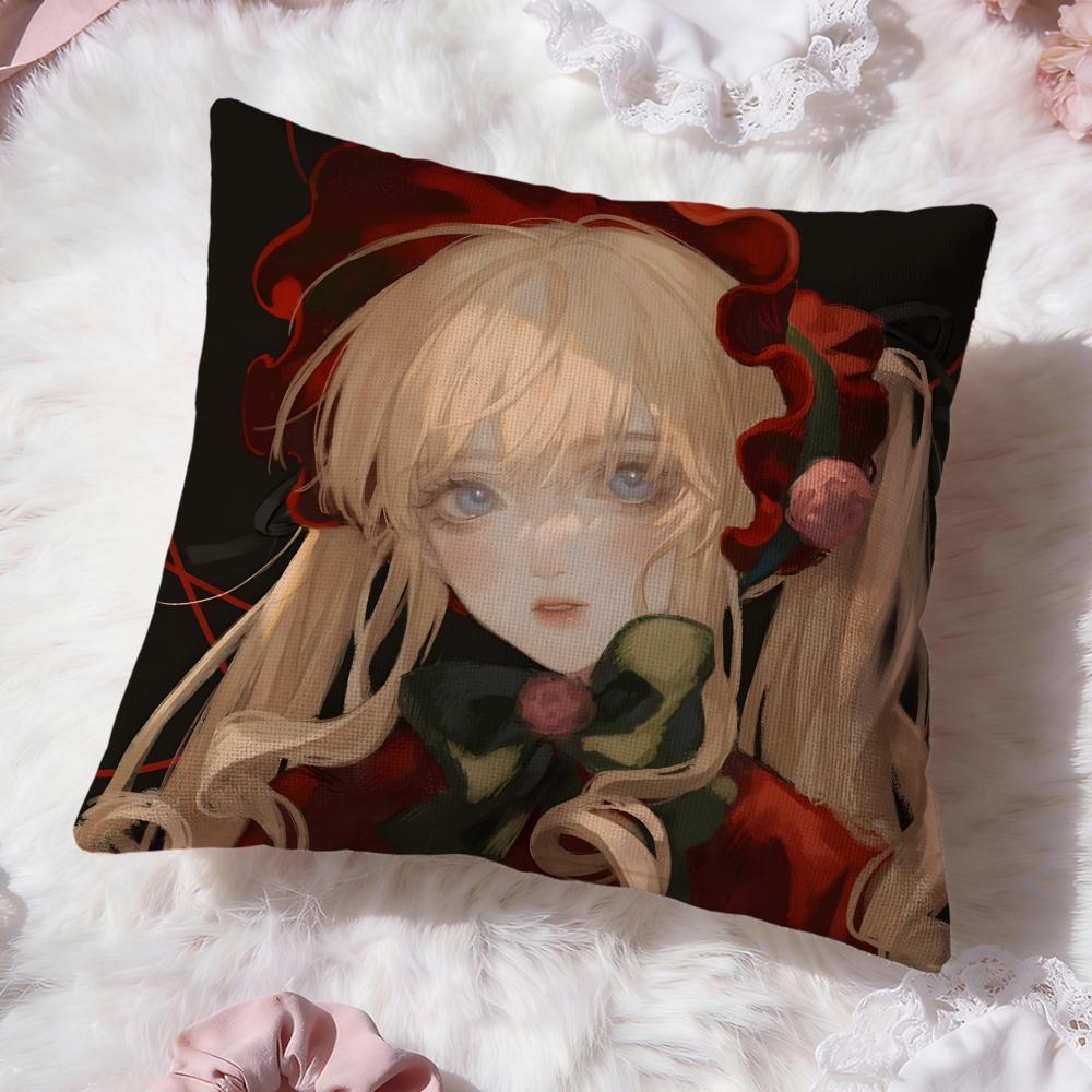 classic anime r-Rozen Maiden Cushion Cover Premium Comfort Reversible Pillow Cove -Two in One Design for Any Room & Car Interior