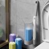 Disposable Toilet Brush Set Portable for Travel, Hotels, and Public Restrooms with Refill Sponge Heads